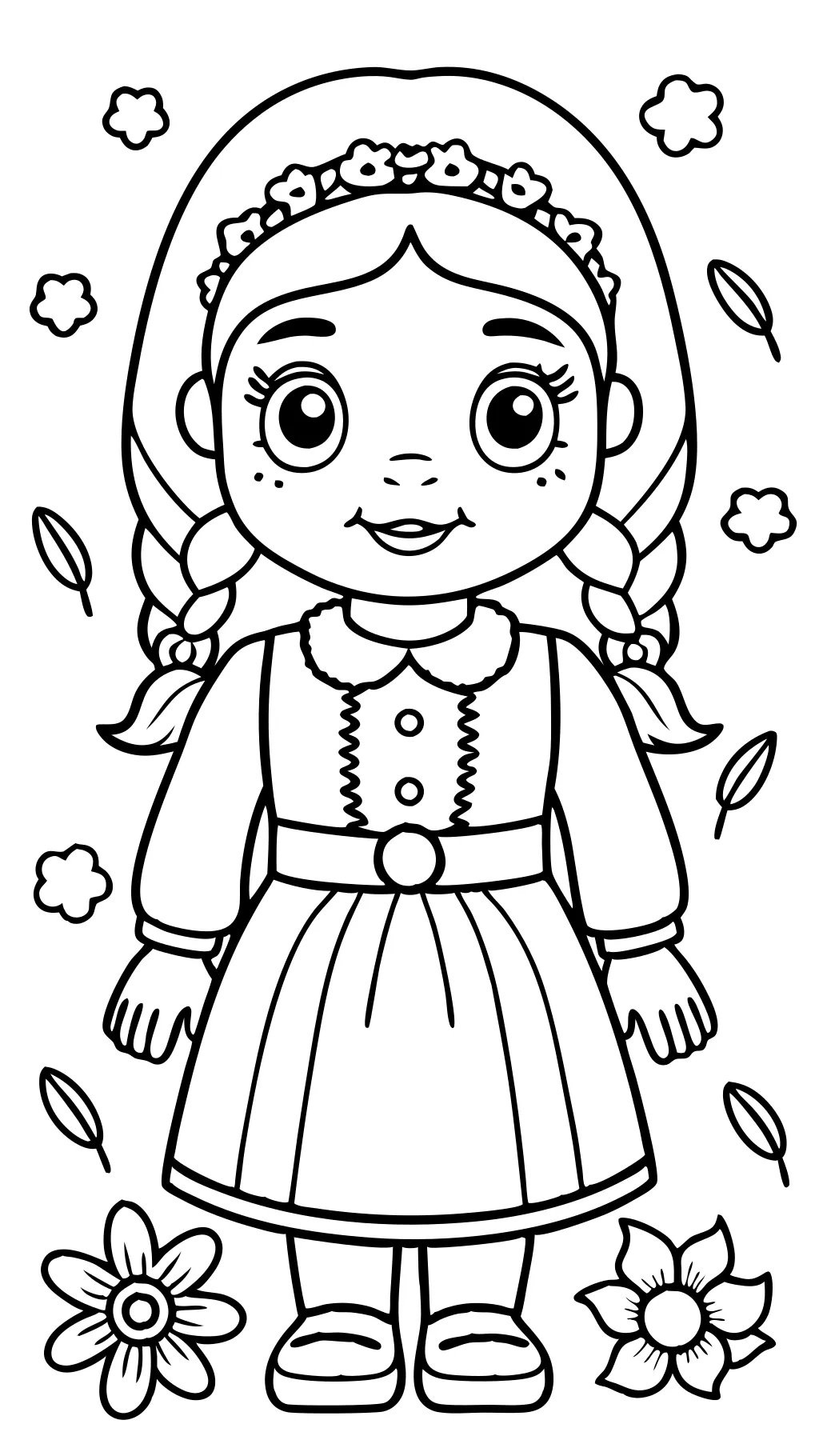 american girl doll coloring pages